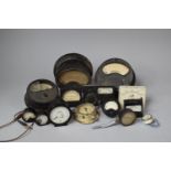 A Collection of Various Voltmeters and Ampere Meters