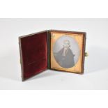 A Late Victorian Cased Daguerreotype Photograph of a Seated Lady, 13.5cm