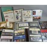 A Collection of 4 Albums of First Day Covers, Two Albums of Stamps and a Stamp Stock Book