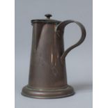 A Late 19th/Early 20th Century Copper Side Pouring Jug with Hinged Lid, 20cm High