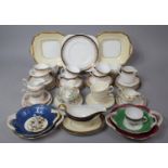 A Collection of Various Ceramics to comprise Set of Coalport Two Handled Dishes, Two Aynsley Gilt