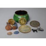 A Small Collection of Curios to Include Replica Krugerrand etc