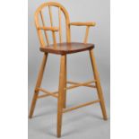 A Mid 20th Child's Spindle Back High Chair