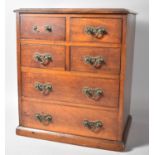 A Late 19th/Early 20th Century Collectors Chest or Apprentice Piece in the Form of a Chest of Four