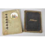 An Edwardian Postcard Album and Contents Together with a Child's Stamp Album Containing Two Penny