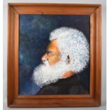 A Framed Oil on Board, Portrait of a Bearded Gent, by Ivor Thomas, Trevathan Farm, Coverack,