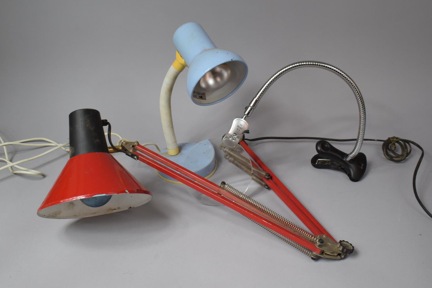 A Collection of Various Lamps to Include Vintage Anglepoise Work lamp etc