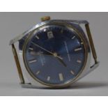 A Vintage Ingersoll 17 Jewel Wrist Watch with Blue Dial, No Strap, Working Order