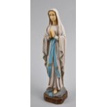 A Continental Cold Painted Religious Figure, Mary, 23cm high