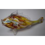 An End of the Day Glass Fish, 35cm Long