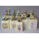 A Collection of Various Box Leonardo Collection Figures Designed by Christine Haworth