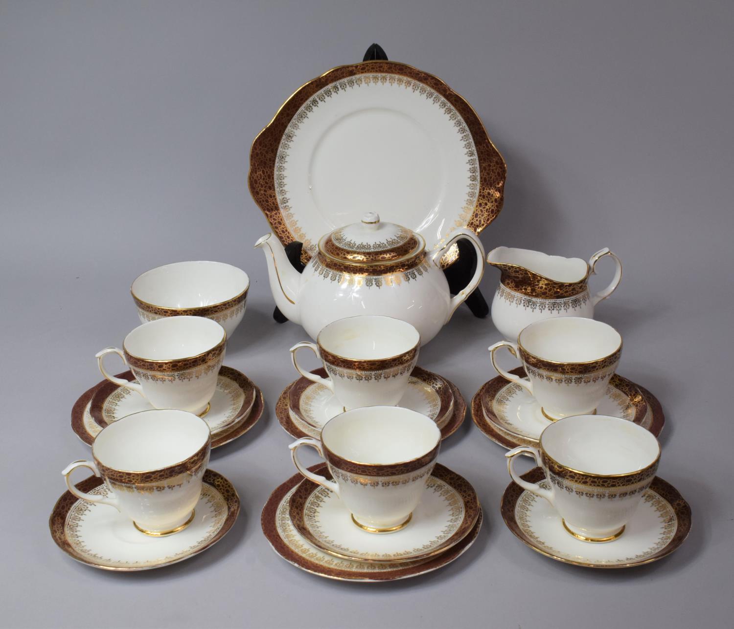 A Collection of Various Duchess Winchester Pattern Tea Wares to comprise Teapot, Six Teacups, Jug,