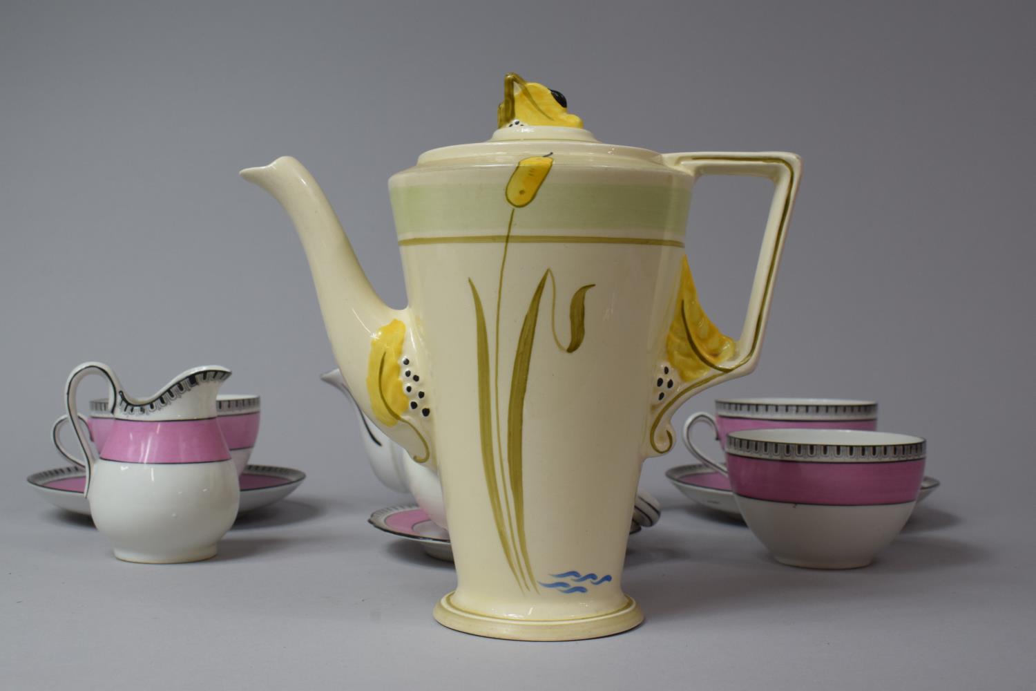 A Collection of Various Early/mid 20th Century Tea and Coffee Wares to comprise Collection of Pink - Image 3 of 5