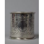 A Russian Silver Napkin Ring, Stamped 84 and A.E