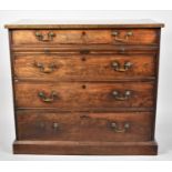 A Nice Quality 19th Century Mahogany Chest of Four Graduated Long Drawers with Brushing Slide,