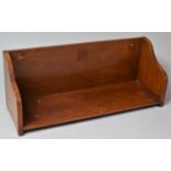 A Mid 20th Century Walnut Book Trough, 43cm Long