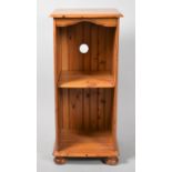 A Modern Pine Open Shelved Cabinet, 38cm Wide
