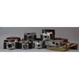 A Collection of Various Vintage Cameras, Light Meters, Agfa Movex etc