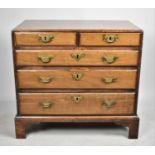 A Georgian Style Mahogany Bachelor's Chest of Two Short and Three Graduated Long Drawers on