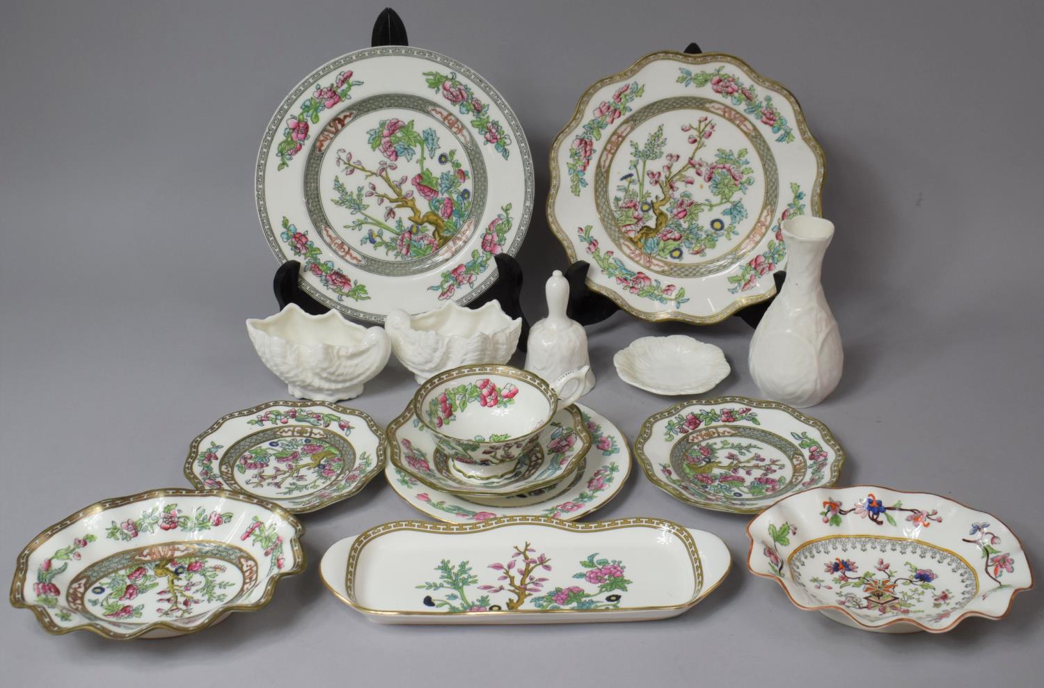 A Collection of Various Coalport China to comprise Nine Pieces of Indian Tree together with Five