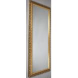 A Large Mid 20th Century Gilt Framed Dressing Mirror with Pierced Frame, 136cm x 60cm