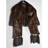 A Vintage Ladies Fur Cape and Stole