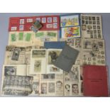 A Collection of 1940's Footballing and Sporting Scrap Books, Cigarette Cards, Picture Album, Cricket