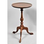 A Mid 20th Century Mahogany Circular Topped Tripod Wine Table, 30cm Diameter