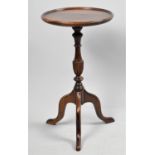 A Mid 20th Century Mahogany Circular Topped Tripod Wine Table, 29cm Diameter