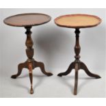 Two Mid/Late 20th Century Mahogany Tripod Wine Tables, 35cm Diameter