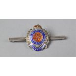 A Silver and Enamel Sweetheart Brooch for The Royal Engineers