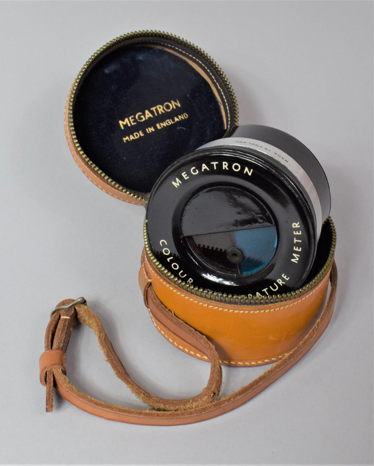 A Leather Cased Megatron Colour Light Meter