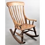 A Late 19th/early 20th Century Kitchen Rocking Chair