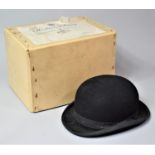 A Vintage Ladies Bowler Hat by Lock & Co., London, Inner Measurements 20cm x 15cm, Complete with