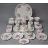 A Collection of Coalport Shrewsbury Pattern China to comprise Plate, Vases, Lidded Pots, Rectangular