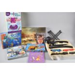 A Collection of Various Toys, Games, Puzzles, Books and Clockwork Railway