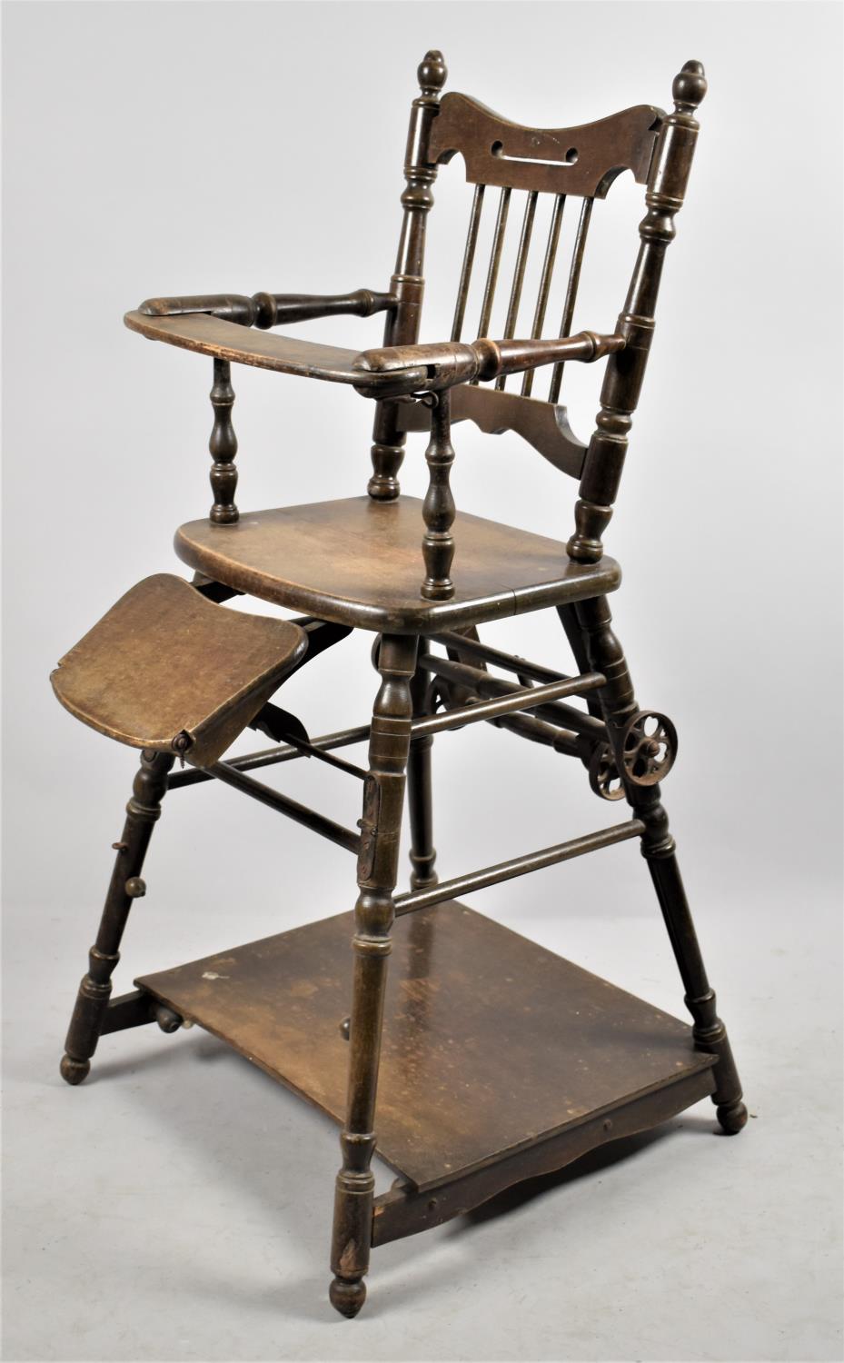 A Mid 20th Century Metamorphic Child's High Chair