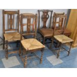 A Collection of Six Various Late 19th/Early 20th Side Chairs