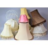 A Collection of Various Table and Standard lamp Shades