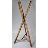 A Vintage Bamboo Tripod Stand, 107cm high