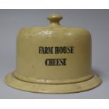 A Modern Glazed Ceramic Cheese Dish and Cover, Farmhouse Cheese, 22cm Diameter