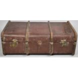 A Vintage Travelling Trunk, 91cm wide