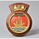 A Wall Mounting City Shield for Scarborough, 19cm high