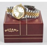 A Rotary Quartz Stainless Steel Wristwatch with Box