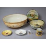 A Blush Ivory Toilet Bowl, Rim AF, Royal Doulton Series Ware Fruit Bowl, Sailing Barges, Romeo Pin
