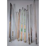 A Collection of Various Fishing Rods, to Include Milbro, Apollo etc Eight in Total together with