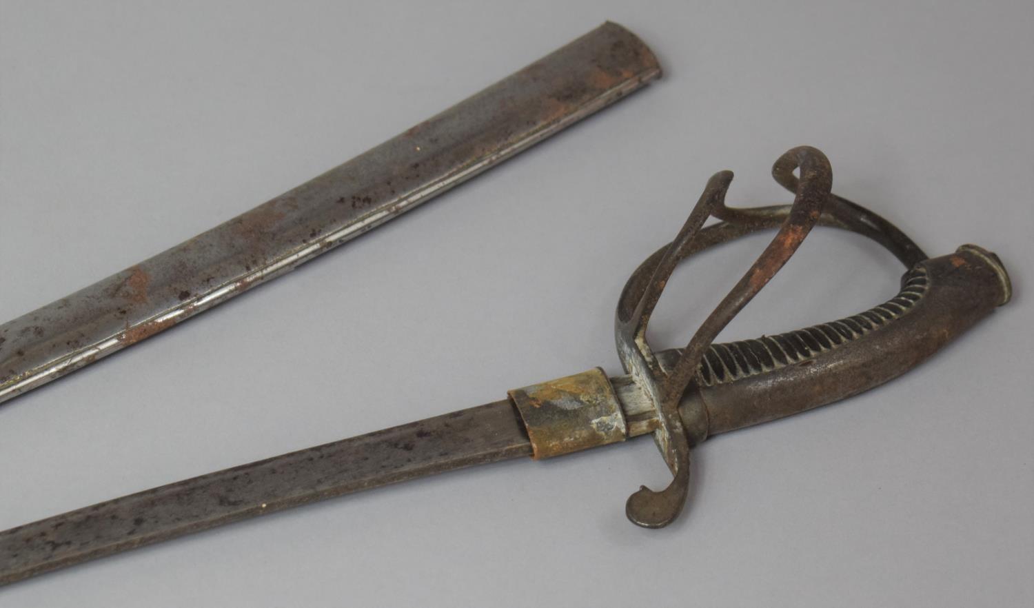 A Late Victorian/Edwardian Toy Sabre in Scabbard, 63cm Long - Image 3 of 3