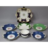 A Collection of Various Coalport China to comprise Batwing Two handled Dish, Soup Bowl and Stand,