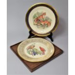 A Pair of Lenox Limited Edition Woodland Wildlife Plates, Red Foxes and Cardinal Birds, 27cm