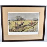 A Framed Lionel Edwards Hunting Print, "The Old Surrey and Burstow Fox Hounds at Burstow", Published